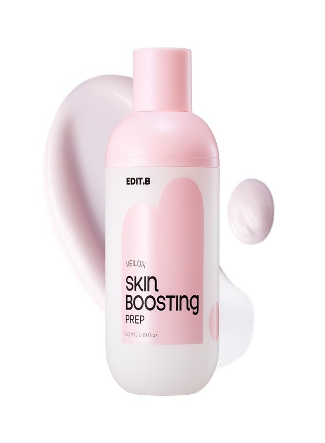 EDIT.B Veilon Skin Boosting Prep, Hydrating Korean Vegan Makeup Primer for Smooth & Glassy Skin, Pore Blurring, Long-Lasting Base Hold, Lightweight Serum Texture, Radiant Glow, 1.69 fl.oz / 50ml - Image 1